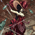Comics-Wayward Queen Pinup - Saloon Brawl